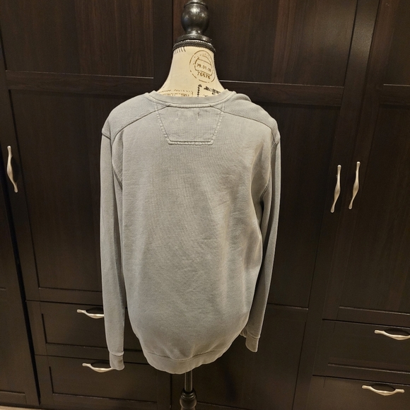 Calvin Klein Jeans Size Medium Distressed Grey Unisex Sweater - Picture 3 of 5